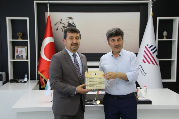 Ankara Sosyal Bilimler Üniversitesi Rektörü Arıcan’dan, Rektör Karacoşkun’a ziyaret
