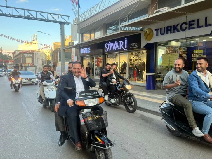 Başkan Bilecen motosiklet ile şehir turu attı