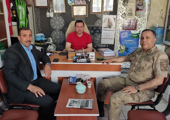 Başkan Çelik ve Jandarma Komutanı Akçay’dan Özdemir’e ziyaret