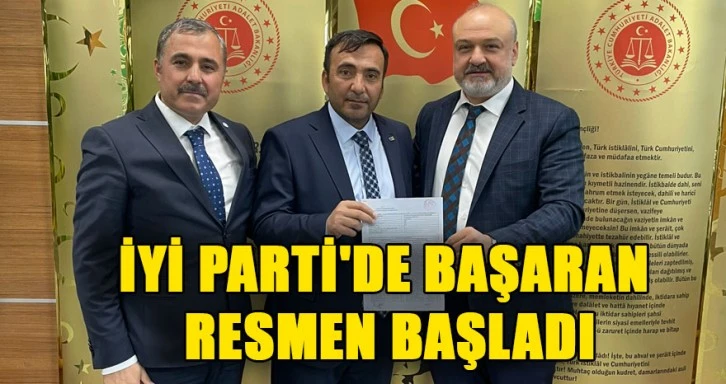 İYİ Parti Mehmet Başaran mazbatasını aldı