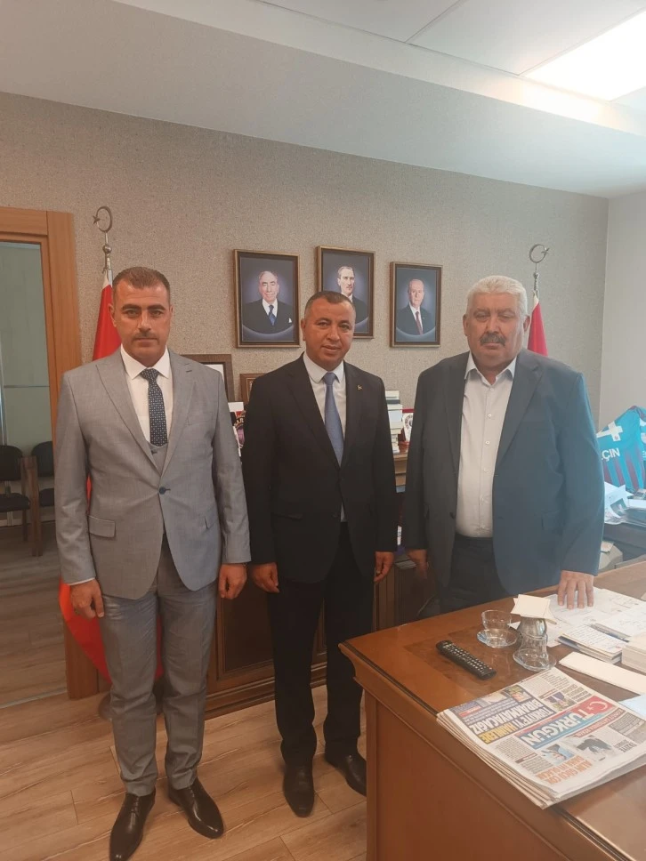 Mustafa Demir’den Teşkilat Başkanı Yalçın’a  ziyaret