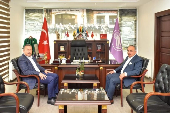 Vali Şahin, KESOB Başkanı Memiler ile görüştü 