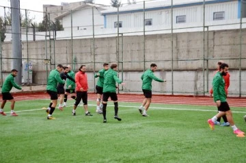 Aktoprakspor maçı için hazırlıklarını sürdürdüler