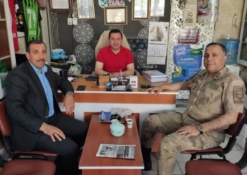 Başkan Çelik ve Jandarma Komutanı Akçay’dan Özdemir’e ziyaret