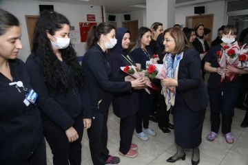Başkan Fatma Şahin’den 14 Mart Tıp bayramında fedakar hemşirelere ziyaret!
