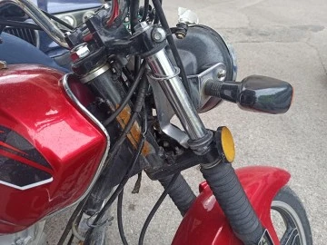 Çalınan motosikletini park halinde buldu