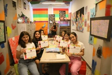 Çocuk sanat merkezi kursları tamamlandı