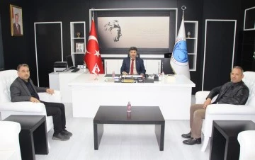 Eğitim-Bir-Sen Kilis Şube Başkanı, Rektör Karacoşkun'la Bir Araya Geldi