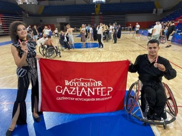 Engelli dansçı Gaziantep’e 3’üncülükle döndü!