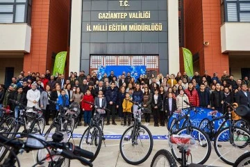 Gaziantep Büyükşehir’den 7 Okulun Öğretmenlerine Bisiklet dağıtımı