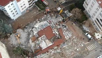 Gaziantep’te yıkılan binalar havadan görüntülendi