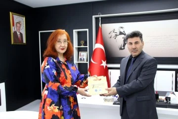 Gül Celkan,  Rektör Karacoşkun’la Bir Araya Geldi