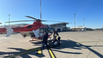 Helikopter 82 yaşındaki hasta için havalandı