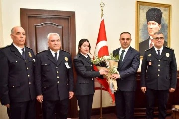 İl Emniyet Müdürlüğü Polis Haftası Sebebiyle Vali Soytürk’ü Ziyaret Etti