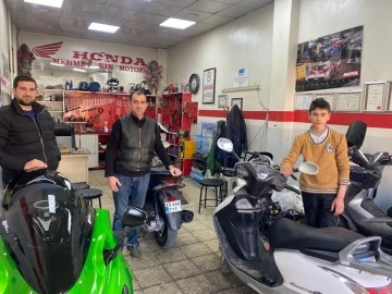 Mehmet Kın Kilislilerin kış ayında ki tercihleri yine motosiklet