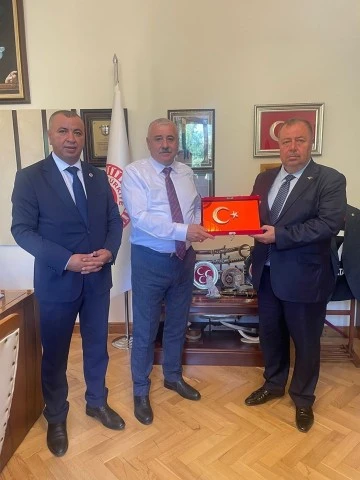 Milletvekili Demir ve Belediye Başkanı Ramazan’dan Atay’a ziyaret