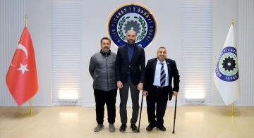 Milli Yol Partisi Kilis Belediye Başkan Adayı Selahattin Aslantaş KİTSO Başkanı Celkanlı ile görüştü