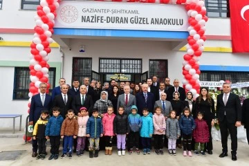 Nazife Duran Güzel Anaokulu Düzenlenen Törenle Açıldı