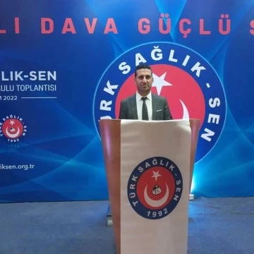 Türk Sağlık-Sen İl Başkanı Çimen :  ‘’Sağlık çalışanlarımızın hakları verilene kadar mücadelemize devam edeceğiz’’