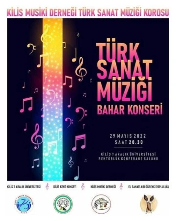 Türk Sanat Müziği Bahar Konseri Düzenlenecek