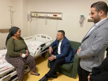 Vali Şahin hastaları ziyaret etti