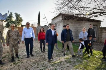 Vali Soytürk, Kocabeyli Köyünde depremzedeler ile buluştu