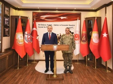 Vali Soytürk’ten Tuğgeneral Osma’ya ziyaret